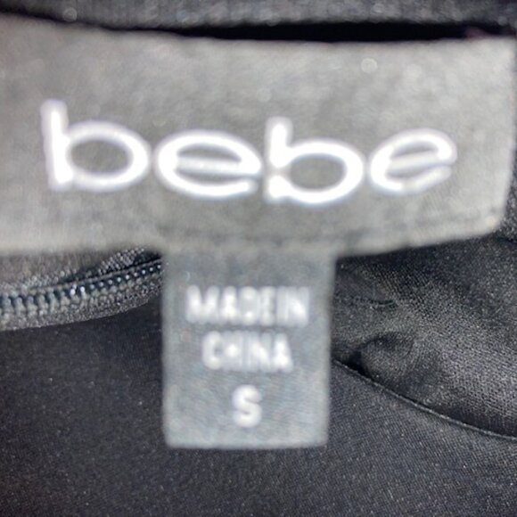 Brand New Bebe Black Mini Sexy Bodycon Dress Size Small - Picture 6 of 8